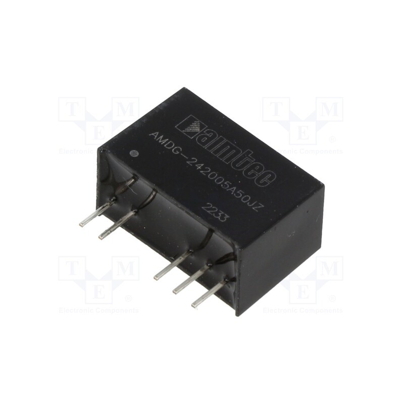 1 pcs x AIMTEC - AMDG-242005A50JZ - Converter: DC/DC, 2.25W, Uin: 21.6÷26.4V, Uout: 20VDC, Uout2: -5VDC