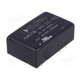 1 pcs x AIMTEC - AM6TW-4815D-NZ - Converter: DC/DC, 6W, Uin: 18÷75V, Uout: 15VDC, Uout2: -15VDC, DIP24