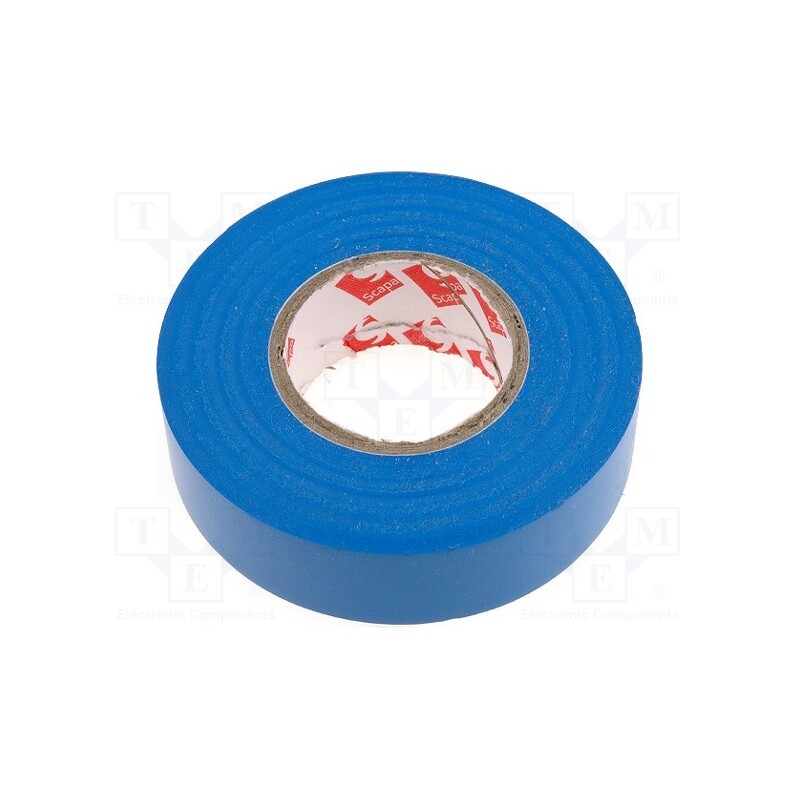 1 rol x SCAPA - SCAPA-2702-19X25 BLUE - Tape: electrical insulating, W: 19mm, L: 25m, Thk: 130um, blue, 180%