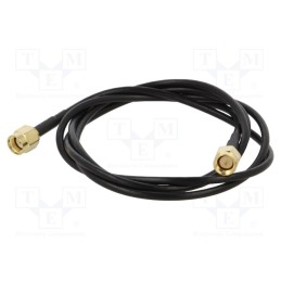 1 pcs x ONTECK - SMA-03-1.0 - Cable, 50Ω, 1m, RP-SMA male,SMA plug, black, straight
