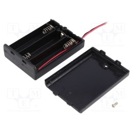 1 pcs x KEYSTONE - 2487 - Holder, AA,R6, Batt.no: 3, on panel, leads 150mm