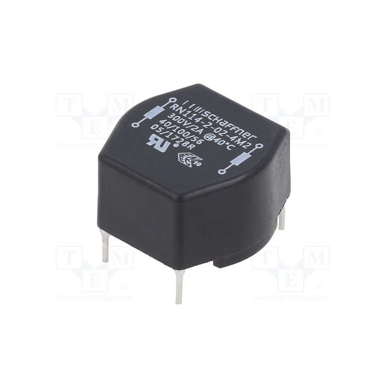 1 pcs x SCHAFFNER - RN114-2-02-4M2 - Inductor: wire with current compensation, THT, 4.2mH, 2A, 100mΩ