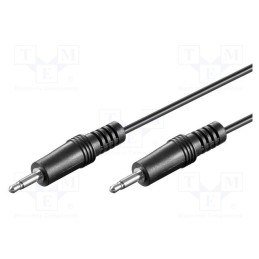 1 pcs x Goobay - 50460 - Cable, Jack 3.5mm plug,both sides, 1.2m