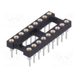 1 pcs x TE Connectivity - 2-1571552-5 - Socket: integrated circuits, DIP18, Pitch: 2.54mm, precision, THT