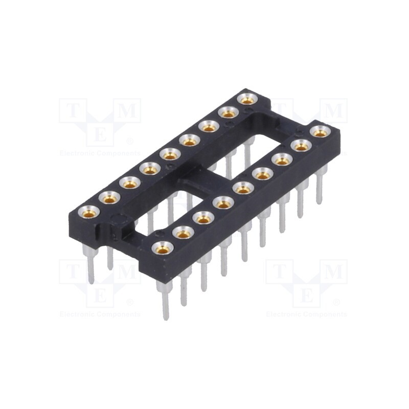 1 pcs x TE Connectivity - 2-1571552-5 - Socket: integrated circuits, DIP18, Pitch: 2.54mm, precision, THT