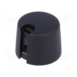1 pcs x OKW - A1020639 - Knob, with pointer, plastic, Øshaft: 6.35mm, Ø20x16mm, black, A10