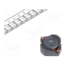 1 pcs x TRACO POWER - TCK-161 - Inductor: wire, SMD, 150uH, 1548mΩ, -40÷125°C, ±20%, 5.3x5x2.7mm