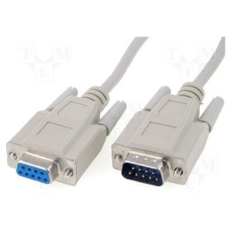 1 pcs x BQ CABLE - CAB-09GW/5 - Cable, D-Sub 9pin socket,D-Sub 9pin plug, Len: 5m, Øcable: 5mm