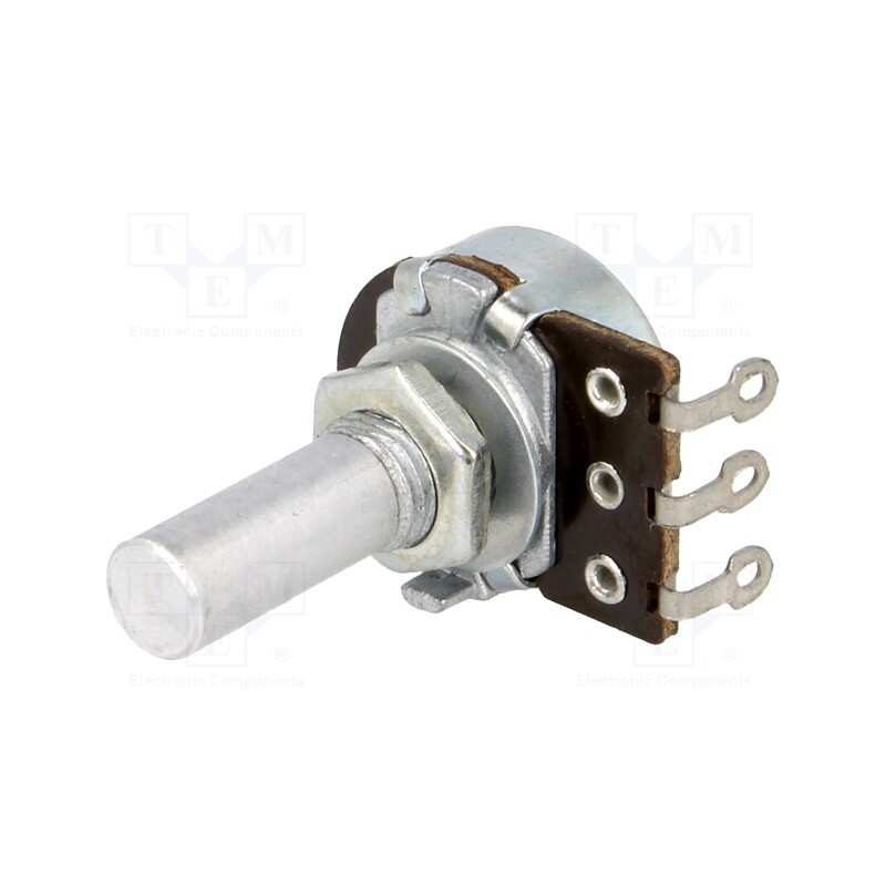 1 pcs x TELPOD - PR167 47K A 20P1 - Potentiometer: shaft, single turn, 47kΩ, 100mW, ±20%, 6mm, mono