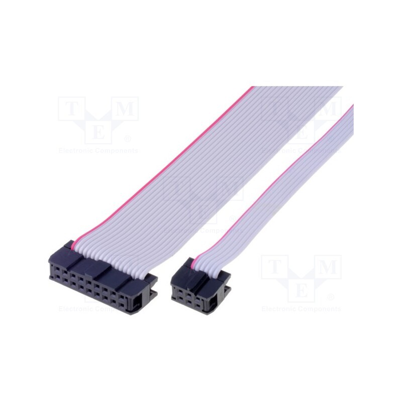 1 pcs x AMPHENOL - FC14300-0 - Ribbon cable with IDC connectors, Cable ph: 1.27mm, 0.3m