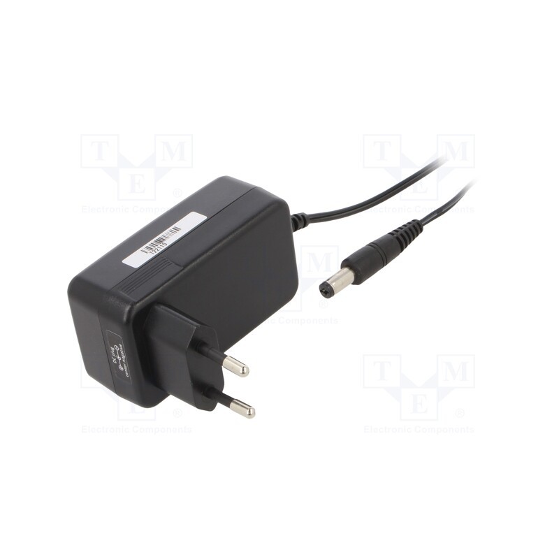 1 pcs x POS - POSC12200A-H-CN - Power supply: switched-mode, plug, 12VDC, 2A, 24W, Plug: EU, 86.2%