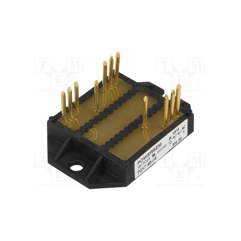 1 pcs x POWERSEM - PSKT 96/06 - Module: thyristor, double series, 600V, 180A, ECO-PAC 2, Igt: 200mA