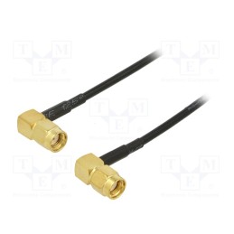 1 pcs x ONTECK - SMA-07-1.0 - Cable, 50Ω, 1m, RP-SMA male,both sides, black, angled
