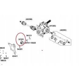 Bushing, housing, rear shaft cover, Kymco MXU 500 IRS