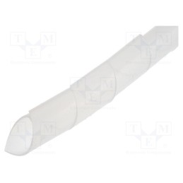 1 pcg x KSS WIRING - KS-19 - Spiral wrapping, ØBundle : 25÷50mm, polyetylene, natural, L: 10m