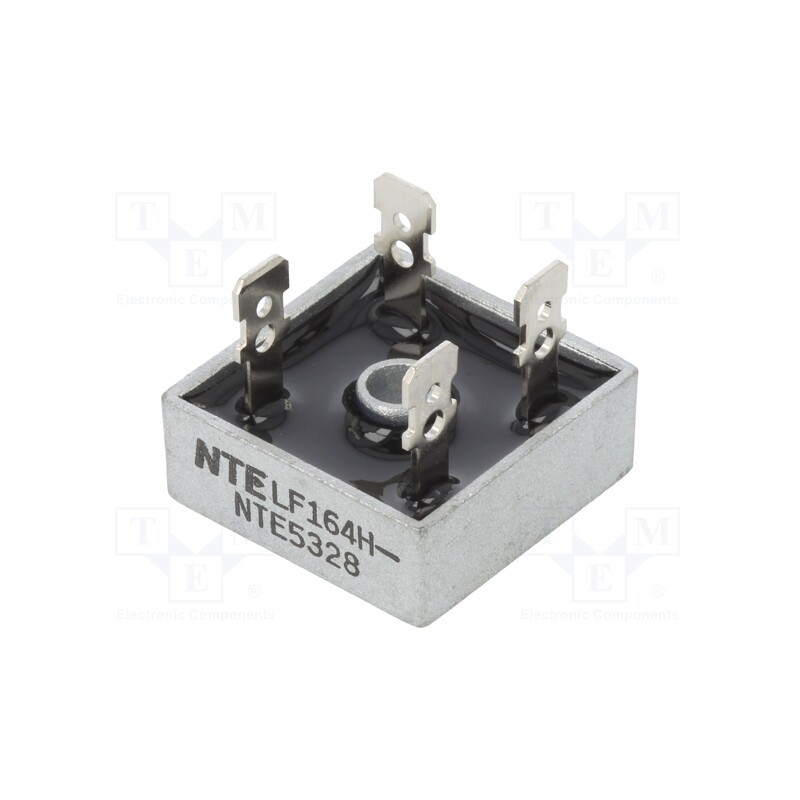 1 pcs x NTE Electronics - NTE5328 - Bridge rectifier: single-phase, Urmax: 1kV, If: 25A, Ifsm: 400A