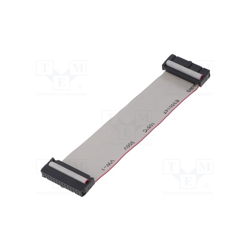 1 pcs x AMPHENOL - FC26300-S - Ribbon cable with IDC connectors, Cable ph: 1.27mm, 0.3m