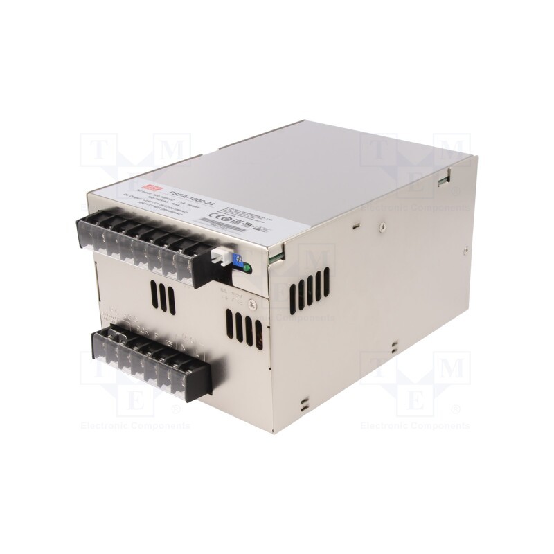 1 pcs x MEAN WELL - PSPA-1000-24 - Power supply: switched-mode, for building in,modular, 1000W