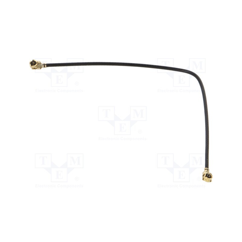 1 pcs x ONTECK - IPEX-IPEX-100 - Cable, 0.1m, IPEX female angled,both sides, black, angled