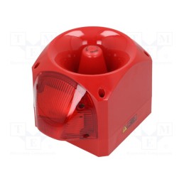 1 pcs x KLAXON SIGNALS - PNC-0009 - Signaller: lighting-sound, 110/230VAC, siren,flashing light