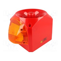 1 pcs x KLAXON SIGNALS - PNC-0018 - Signaller: lighting-sound, 110/230VAC, siren,flashing light