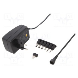 1 pcs x MINWA ELECTRONICS - MWMD25EU/6XC - Power supply: switched-mode, universal,plug, 3VDC,, 2.25A