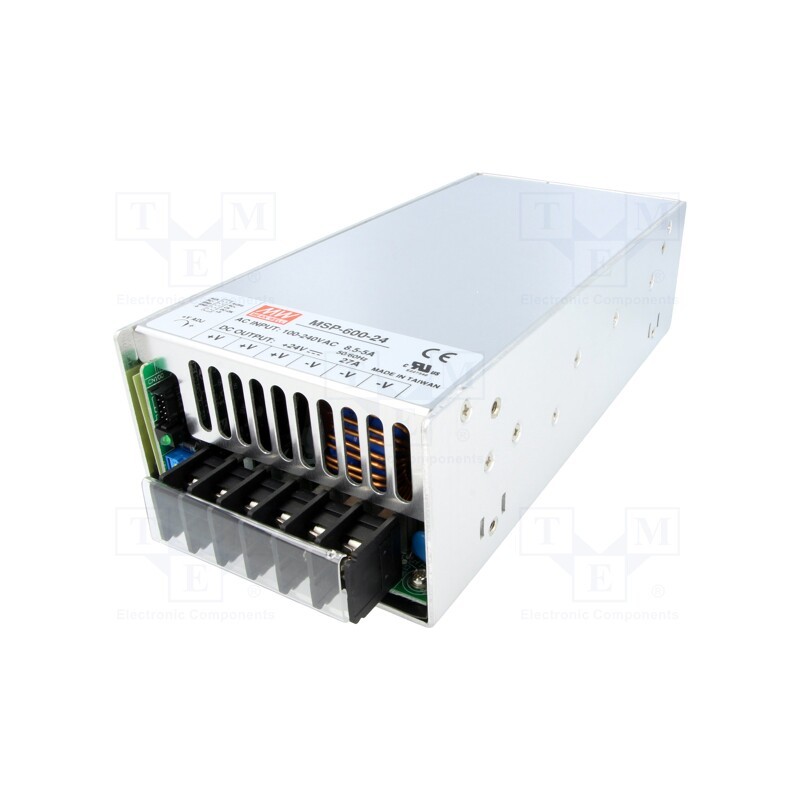 1 pcs x MEAN WELL - MSP-600-24 - Power supply: switched-mode, for building in,modular, 648W, 27A