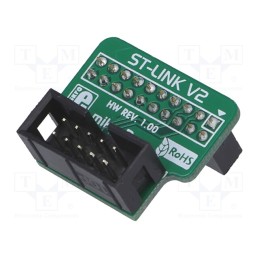 1 pcs x MIKROE - MIKROPROG TO ST-LINK V2 ADAPTER - Multiadapter, IDC10,JTAG, Interface: JTAG, JTAG adapter