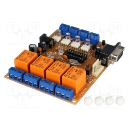 1 pcs x OLIMEX - PIC-IO - Dev.kit: Microchip PIC, PIC16, optocoupler x4,PCB relay x4