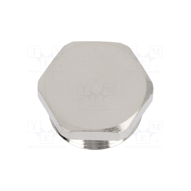 1 pcs x HUMMEL - 1.155.2500.50 - Stopper, M25, 1.5, IP54, brass, Plating: nickel, V-NE-Ms