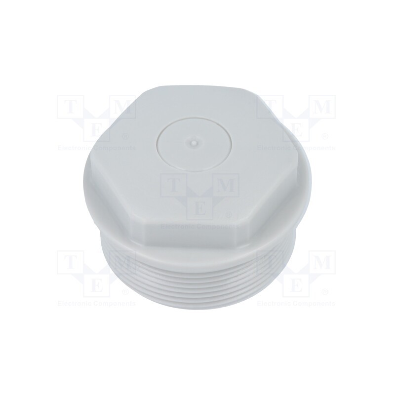 1 pcs x HUMMEL - 1.282.4000.50 - Stopper, M40, 1.5, IP54, polyetylene, grey, WN, Thread: metric