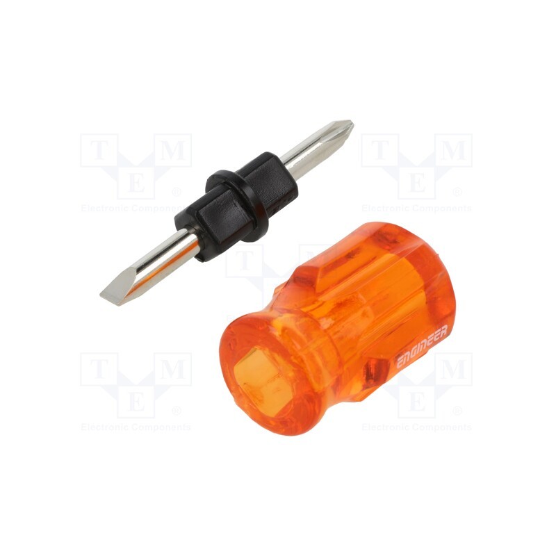 1 pcs x ENGINEER - DST-05 - Screwdriver, PlusMinus cross PH-type,slot, PH/S2,SL 6,3