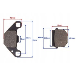 Front brake pads for ATV Dinli Masai 300