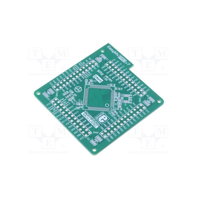 1 pcs x MIKROE - EASYMX PRO V7 STM32 EMPTY MCUCARD HP - Multiadapter, Plug-In-Module board HP 100pin TQFP