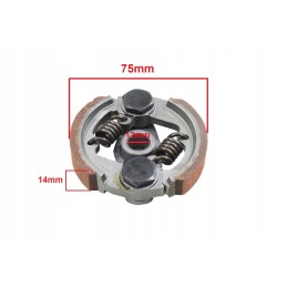 2-jaw, reinforced pocket clutch without a wedge