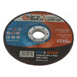 1 pcs x ABRA BETA - 380125 - Grinding wheel, Ø: 125mm, Øhole: 22.23mm, Thk: 6.5mm