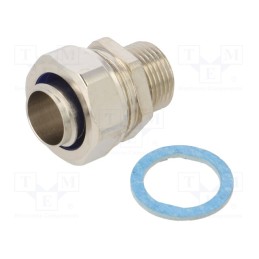1 pcs x HELLERMANNTYTON - 166-31404 - Straight terminal connector, Thread: metric,non-swivel,outside