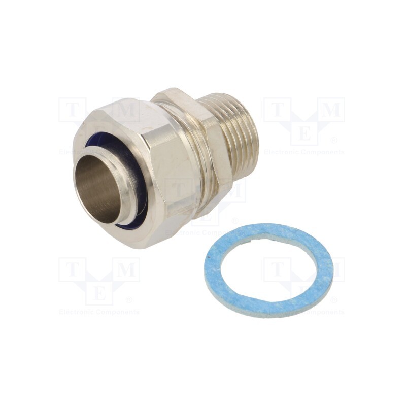 1 pcs x HELLERMANNTYTON - 166-31404 - Straight terminal connector, Thread: metric,non-swivel,outside