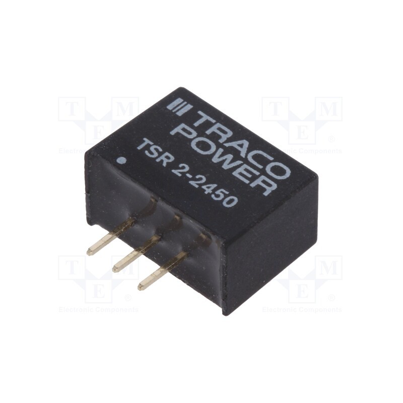 1 pcs x TRACO POWER - TSR 2-2450 - Converter: DC/DC, Uin: 6.5÷36V, Uout: 5VDC, Iout: 2A, SIP3, 1.2MHz
