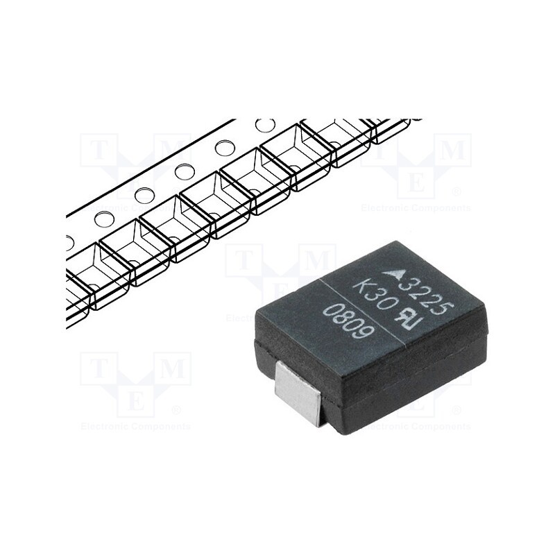 1 pcs x EPCOS - B72650M0301K072 - Varistor: metal-oxide, SMD, 3225, 300VAC, 385VDC, 9.6J, 400A, 100mW