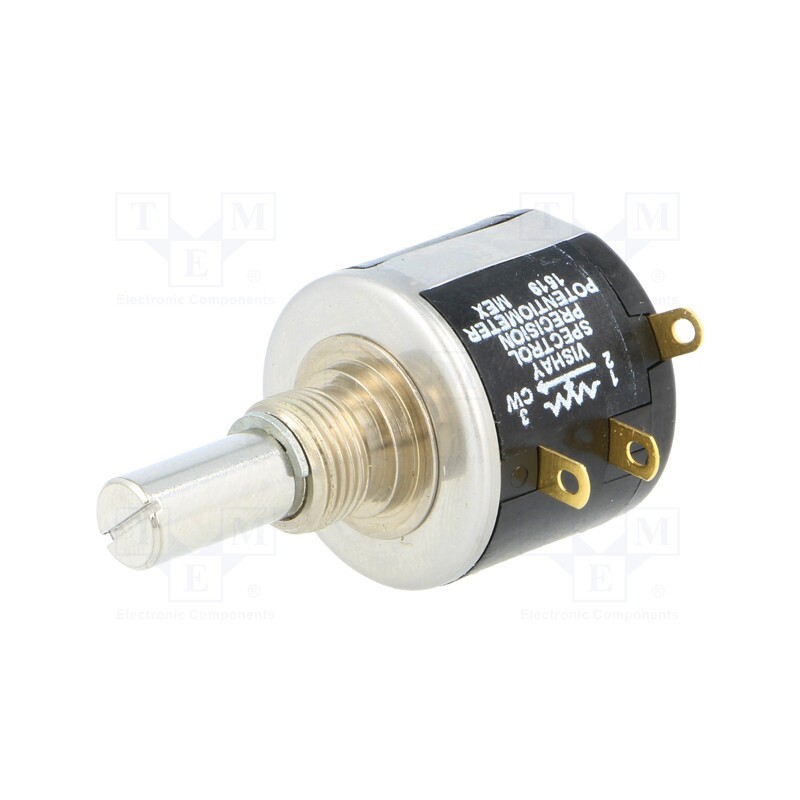 1 pcs x VISHAY - 534B1103JC - Potentiometer: shaft, multiturn, 10kΩ, 2W, ±5%, 6.35mm, Series: 534