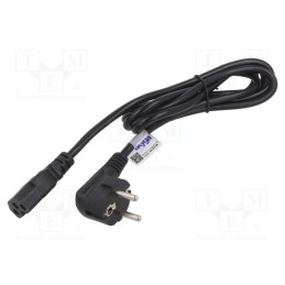 1 pcs x AKYGA - AK-UP-08 - Cable, 3G1mm2, CEE 7/7 (E/F) plug,IEC C15 female, PVC, 1.8m, 10A