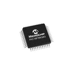 1 pcs : PIC18F56Q83T-I/PT - 8-bit Microcontrollers - MCU CAN, 64KB Flash, 8KB RAM, 12b ADC3, UTMR, DAC, Comp, PWM, CCP, CWG, HLT