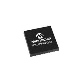 1 pcs : PIC18F47Q83T-I/NHX - 8-bit Microcontrollers - MCU CAN,128KB Flash,13KB RAM,1KB EE,12-bit ADC3,DAC,DSM,PWMS,CIPS,I2C/SPI,
