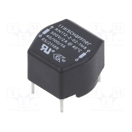 1 pcs x SCHAFFNER - RN112-2-02-1M8 - Inductor: wire with current compensation, THT, 1.8mH, 2A, 74mΩ