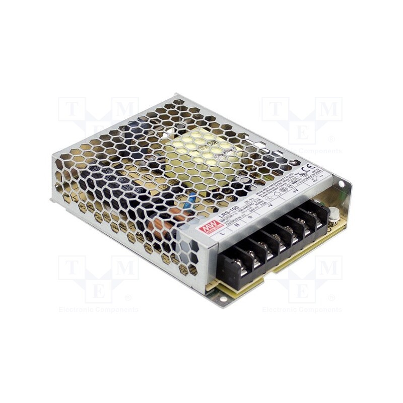 1 pcs x MEAN WELL - LRS-100-48 - Power supply: switched-mode, for building in,modular, 110.4W