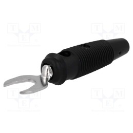 1 pcs x HIRSCHMANN T&M - KB 2 SW - Plug, fork terminals, 60VDC, 30A, black, Overall len: 58.5mm, 1mΩ