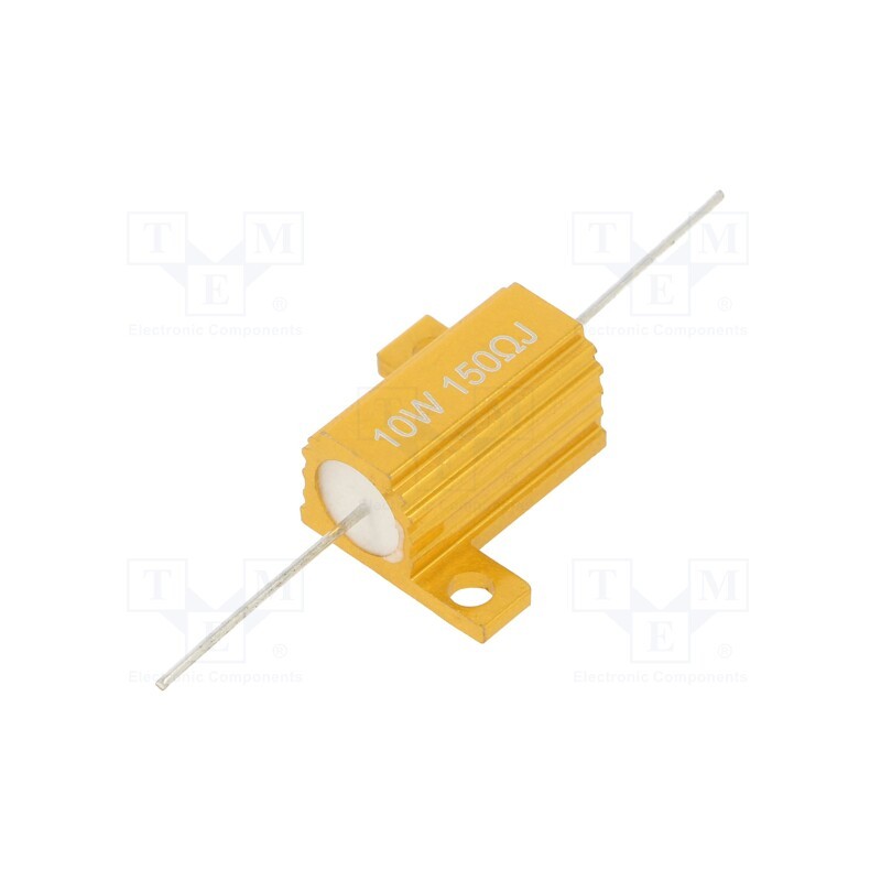 1 pcs x SR PASSIVES - AHP10W-150RJ - Resistor: wire-wound, with heatsink, 150Ω, 10W, ±5%, 50ppm/°C