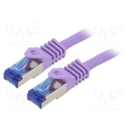 1 pcs x LOGILINK - C6A059S - Patch cord, S/FTP, 6a, stranded, Cu, LSZH, violet, 2m, 26AWG