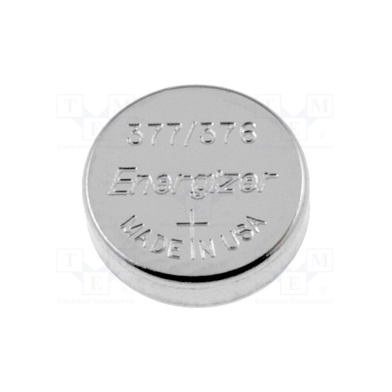 1 pcs x ENERGIZER - 625302 - Battery: silver, 1.55V, 376,377,coin,R626,SR626, Ø6.8x2.6mm